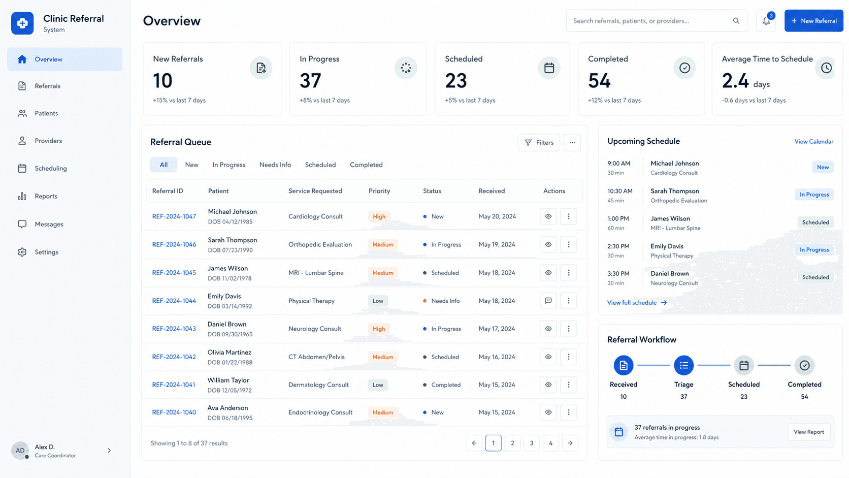 Clinic Referral System